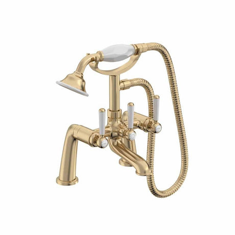 Tavistock Lansdown Bath Shower Mixer - Brushed Brass - TLD4204 - TAP 'N' SHOWER