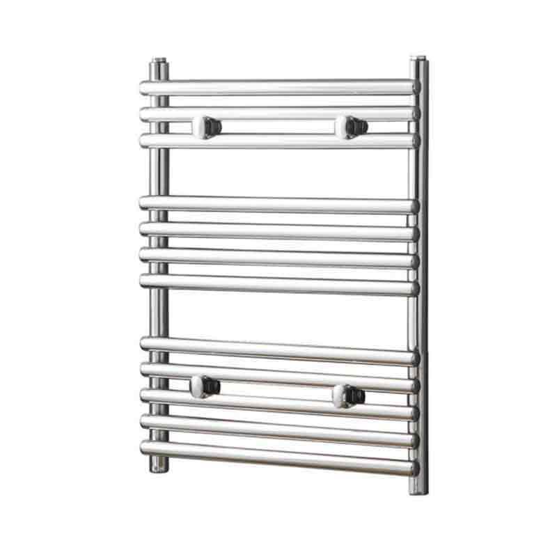 Towelrads Iridio Straight Heated Towel Rail 800mm High x 500mm Wide - Chrome - 120961 - TAP 'N' SHOWER