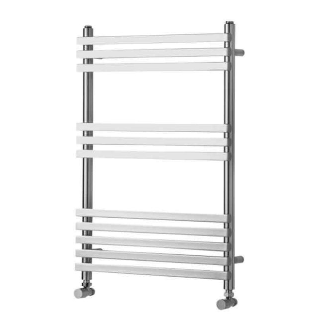 Towelrads Oxfordshire Horizontal Straight Heated Towel Rail 600mm High x 1000mm Wide - Chrome - 120973 - TAP 'N' SHOWER