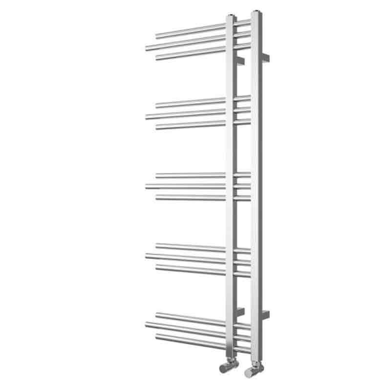 Towelrads Chertsey Straight Heated Towel Rail 1200mm High x 500mm Wide - Chrome - 120985 - TAP 'N' SHOWER