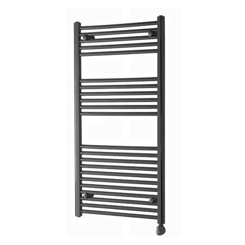 Towelrads Richmond Smart Thermostatic Straight Electric Towel Rail 1186mm High x 450mm Wide - Black - 136006 - TAP 'N' SHOWER