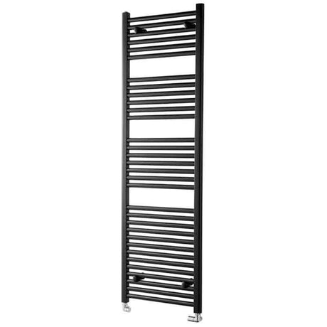Towelrads Pisa Straight Heated Towel Rail 1600mm High x 500mm Wide - Black - 170008 - TAP 'N' SHOWER