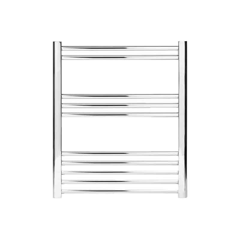 Towelrads Hamilton Straight Heated Towel Rail 700mm High x 600mm Wide - Chrome - 180003 - TAP 'N' SHOWER