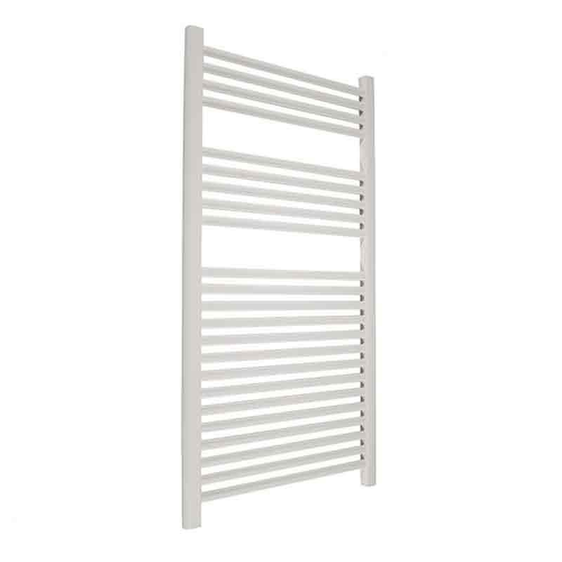Towelrads Pisa Curved Heated Towel Rail 1200mm High x 600mm Wide - White - 160024 - TAP 'N' SHOWER