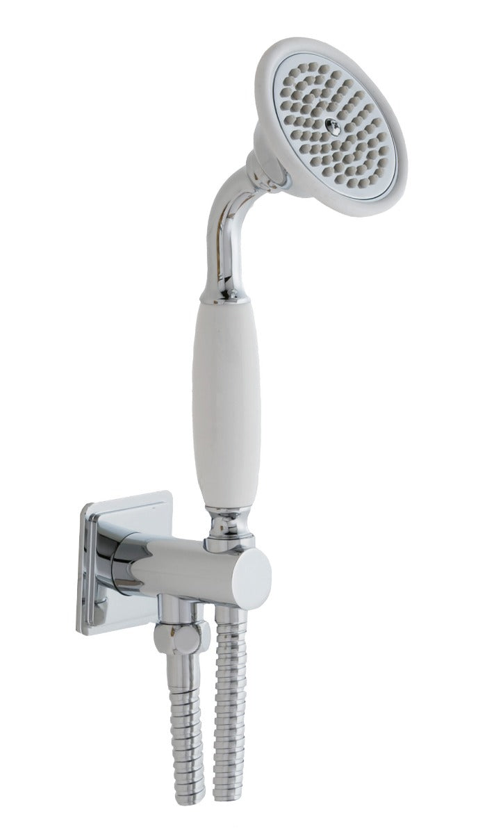 JTP Grosvenor Side Fixing Water Outlet and Holder with Hand-Shower - Chrome - Traditional/WS
