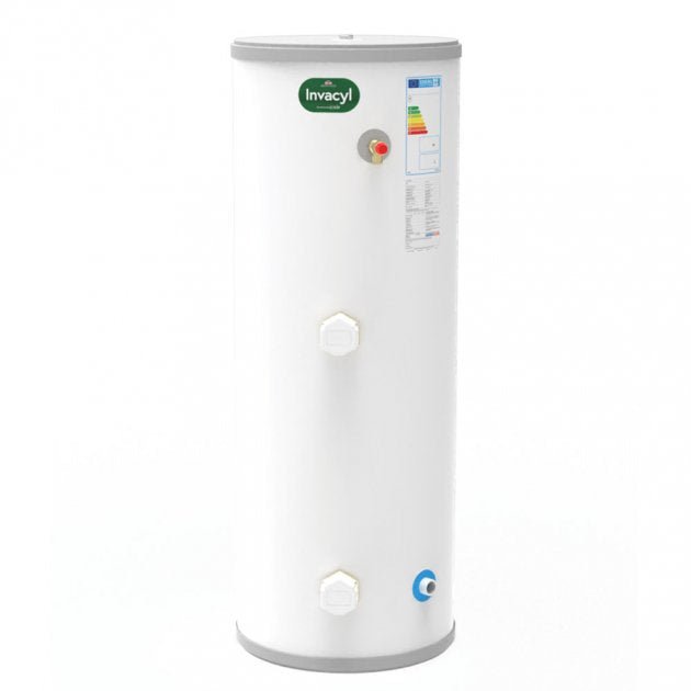 Joule Invacyl Stainless Steel Slimline Direct Unvented Cylinder 150 Litre - White - TRBMVD - 0150SFC - TAP 'N' SHOWER