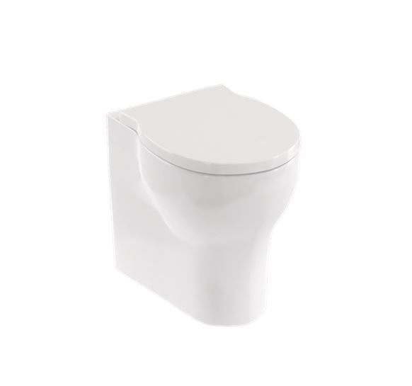 Britton Trim Back To Wall WC and Soft Close Seat - White Gloss - TRIM.003 - TAP 'N' SHOWER