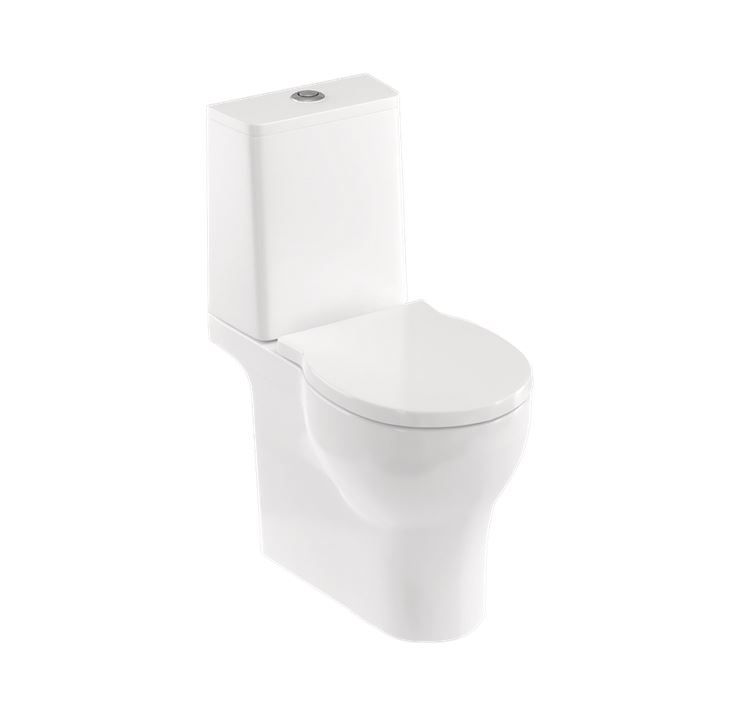 Britton Trim Close Coupled Pan and SC Seat - White Gloss - TRIM.001 - TAP 'N' SHOWER