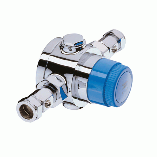 Bristan Commercial Thermostatic Mixing Valve 28mm - Chrome - TS6000ECP