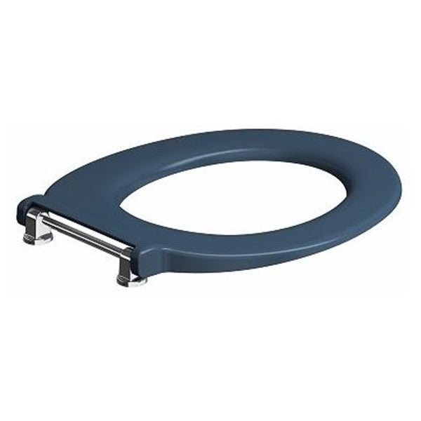 Twyford Avalon/Sola Toilet Seat Ring Bar Hinge Top Fix - Blue - AV7886BE - TAP 'N' SHOWER