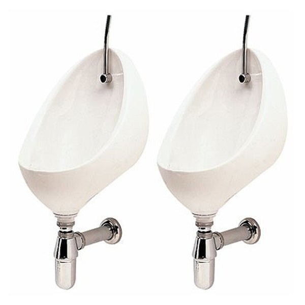 Twyford Clifton Urinal Pack 2 Person Exposed - PK9605WH - TAP 'N' SHOWER