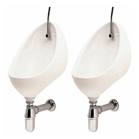 Twyford Clifton Urinal Pack 2 Person Exposed - PK9605WH - TAP 'N' SHOWER