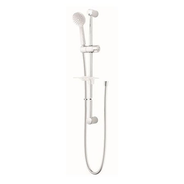 Twyford Sola Shower Rail Hose And Single Function Head - Chrome - SF1256CP - TAP 'N' SHOWER
