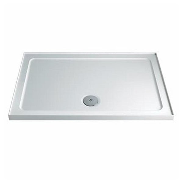 Twyford Shower Tray Rectangle Upstand 1000 x 760 - White - TR6441WH - TAP 'N' SHOWER