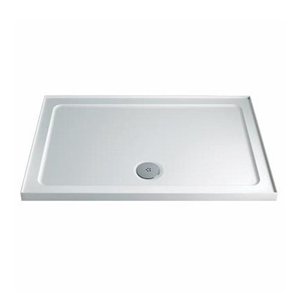 Twyford Shower Tray Rectangle Upstand 1200×760 - White - TR6461WH - TAP 'N' SHOWER