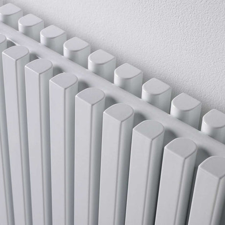 Ultraheat Klon Double Designer Vertical Radiator, 1500mm High x 215mm Wide - White - KD1506W