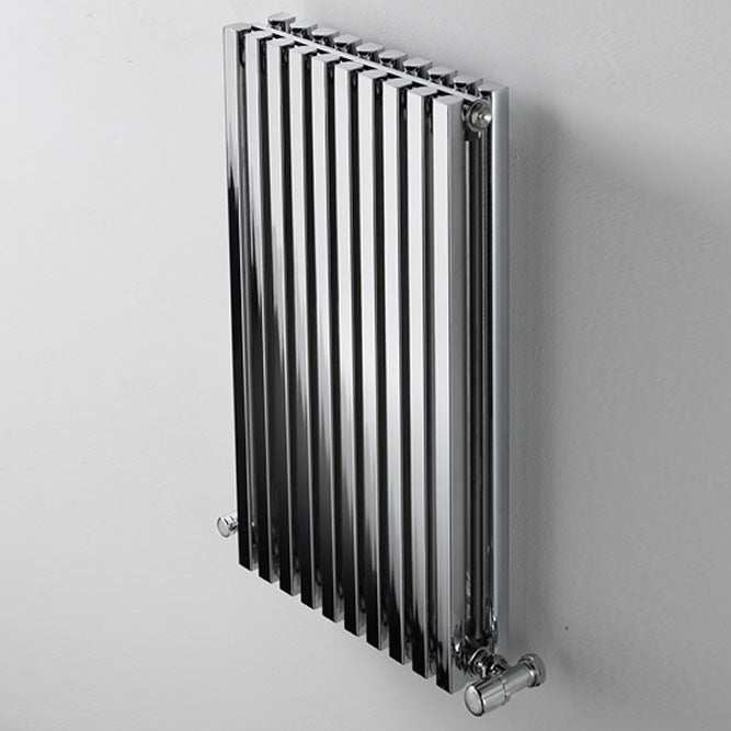 Ultraheat Klon Single Designer Vertical Radiator, 1800mm High x 383mm Wide - Chrome - KS1810C - TAP 'N' SHOWER