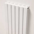 Ultraheat Linear Double Designer Vertical Radiator, 1800mm High x 374mm Wide - White - LD1807W