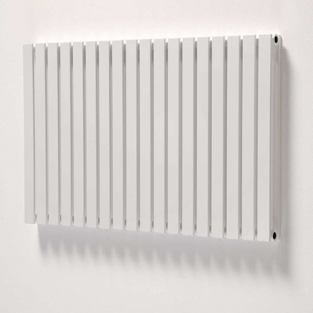 Ultraheat Linear Double Designer Horizontal Radiator, 600mm High x 427mm Wide - White - LD608W