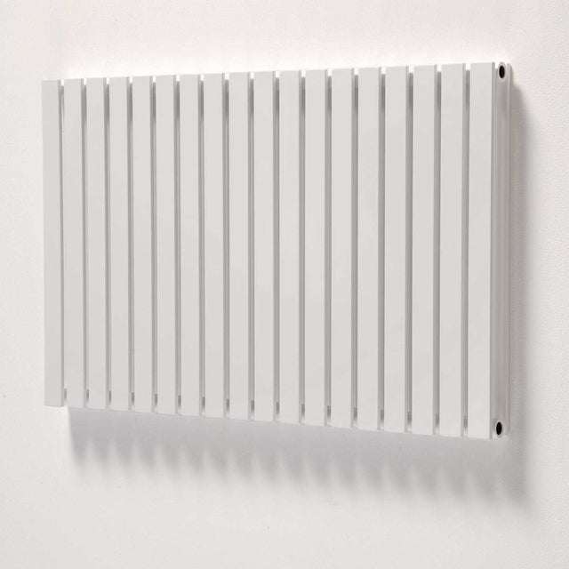 Ultraheat Linear Double Designer Horizontal Radiator, 600mm High x 427mm Wide - White - LD608W