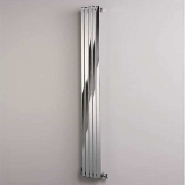 Ultraheat Linear Single Designer Vertical Radiator, 1500mm High x 480mm Wide - Chrome - LS1509C - TAP 'N' SHOWER