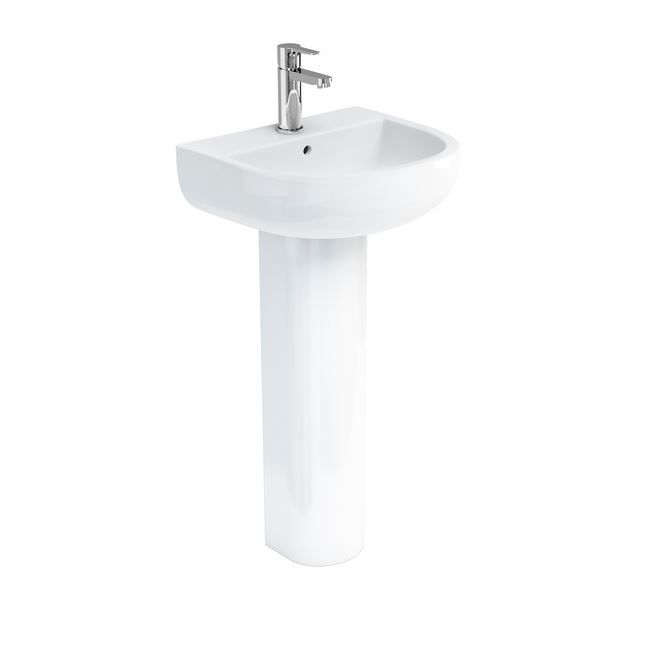 Britton Universal Full Pedestal - White Gloss - FP1032 - TAP 'N' SHOWER