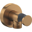 Duravit Round Wall Outlet 55mm x 55mm x 102mm - Brushed Brass - UV0630009004 - TAP 'N' SHOWER