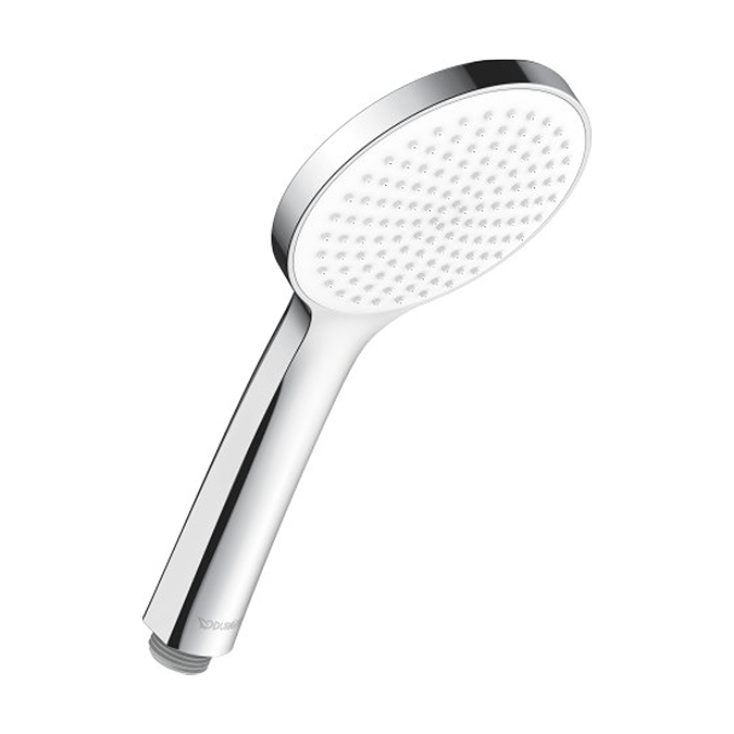 Duravit Universal Shower Handset 110mm with 1 Spray Pattern - Chrome / White - UV0650013010 - TAP 'N' SHOWER