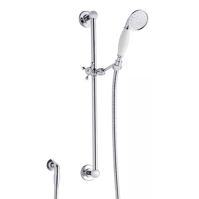 Burlington Traditional Chrome Slide Rail Kit - V12 - TAP 'N' SHOWER
