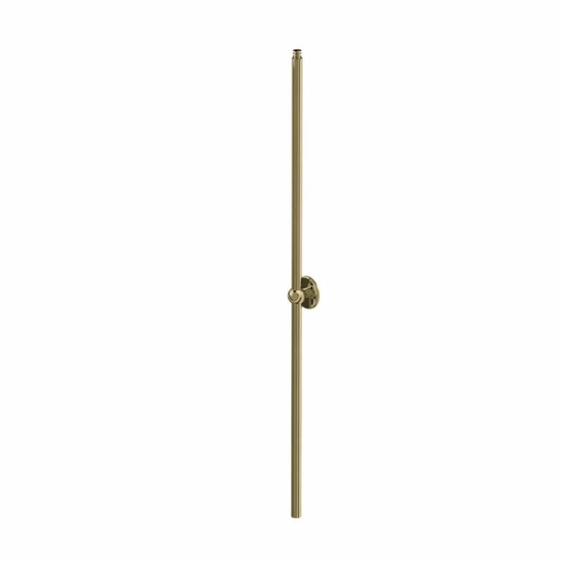 Burlington Arcade Vertical Rigid Riser Pipe with Wall Mounting - Gold - V21GOLD