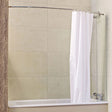 Roman Lumin8 243 - 257mm x 1500mm High Mini Fixed Bath Screen with Curtain Rail - V8CC213S - TAP 'N' SHOWER