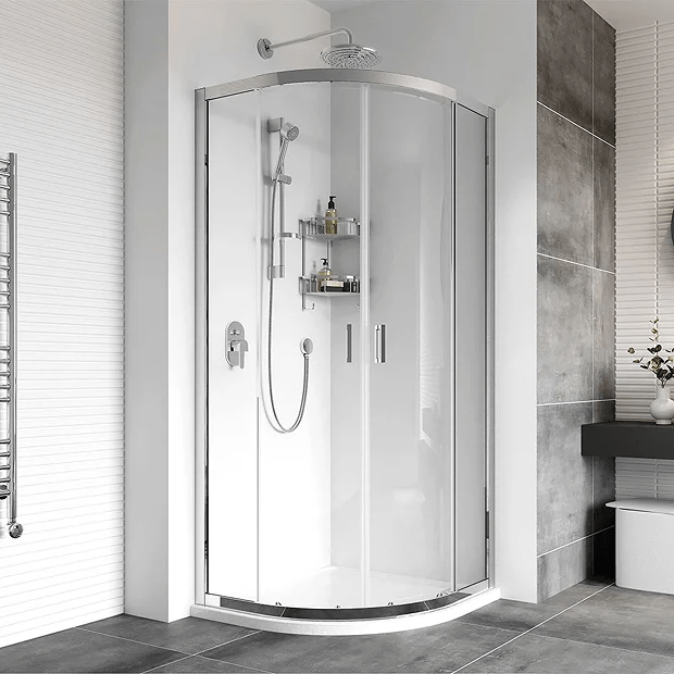 Roman Haven8 Two Door Quadrant 900mm x 900mm x 1950mm Chrome Shower Enclosure - H4Q9CS - TAP 'N' SHOWER