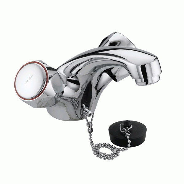 Bristan Value Club Mono Metal Heads Basin Mixer Tap Without Waste - Ch