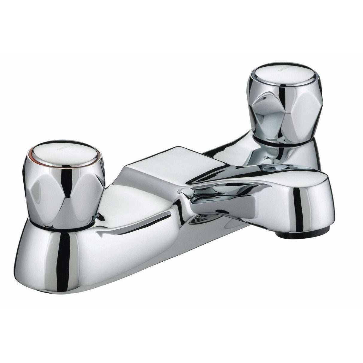 Bristan Value Club Manual Bath Filler Tap with Metal Heads - Chrome Pl