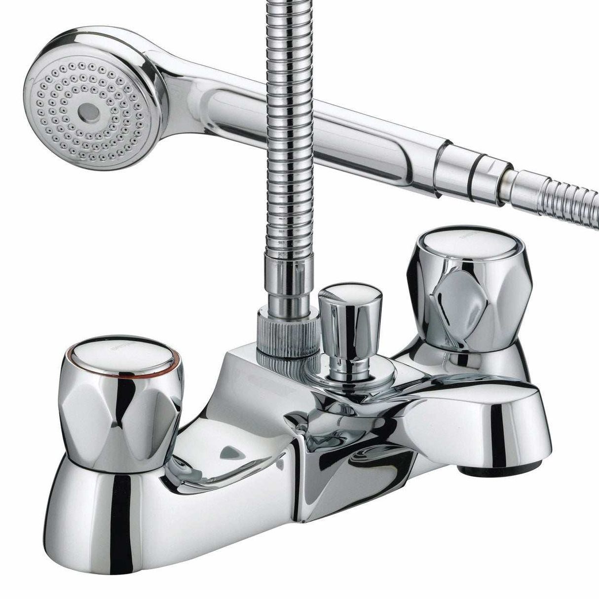 Bristan Value Club Metal Heads Luxury Bath Shower Mixer Tap - Chrome P