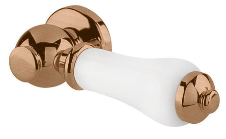 Launde Abbey Lever Handle for Close Coupled Low Level Cistern - Brushed Copper - TAP 'N' SHOWER