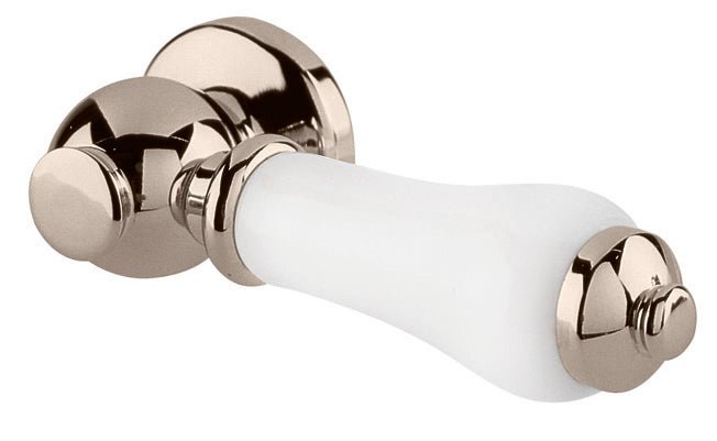 Launde Abbey Lever Handle for Close Coupled Low Level Cistern - Nickel - TAP 'N' SHOWER