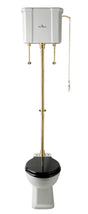 Launde Abbey Victrion High Level Flush Pipe Kit - Brushed Gold - TAP 'N' SHOWER