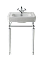 Launde Abbey Victrion Ornate Stand 540 or 640 Basin - Chrome - TAP 'N' SHOWER