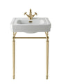 Launde Abbey Victrion Ornate Basin Stand 640 - Brushed Gold - TAP 'N' SHOWER