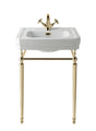 Launde Abbey Victrion Ornate Basin Stand 640 - Gold - TAP 'N' SHOWER