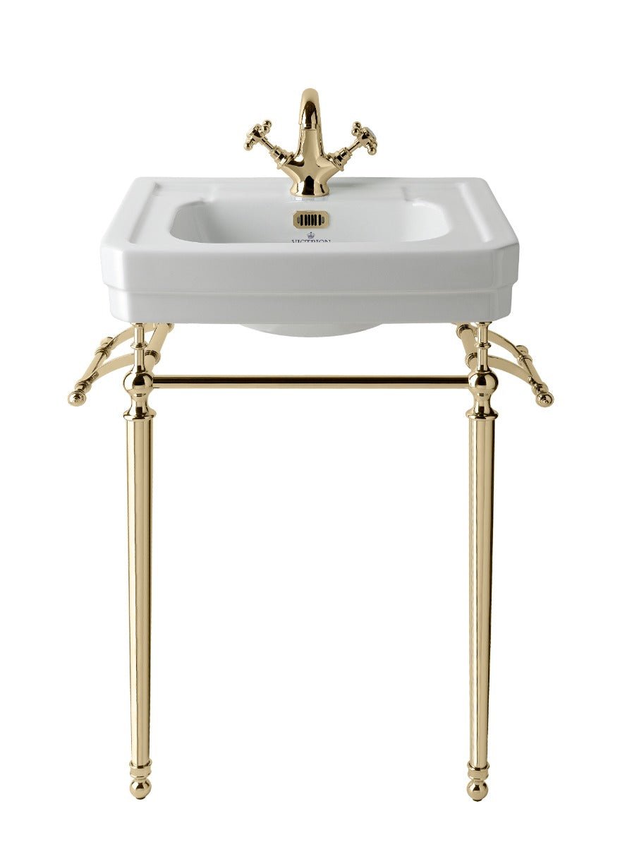 Launde Abbey Towel Rail for Ornate Basin Stand - Gold - TAP 'N' SHOWER