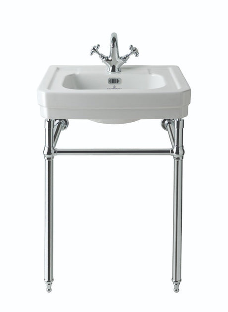 Launde Abbey Basin Stand Plain - Chrome - TAP 'N' SHOWER