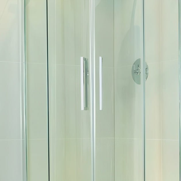 Frontline Aquaglass Frameless 2 Door Quadrant 800x800mm - Clear - BEDYD9392B - 8 - F - TAP 'N' SHOWER