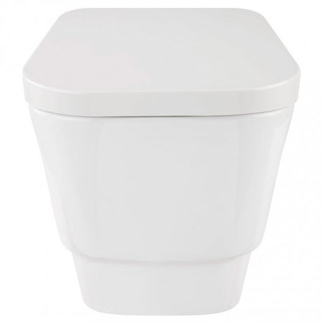 Frontline Aquaceramica Italia Cubix Soft Close Toilet Seat - White - BIQR3SEAT - TAP 'N' SHOWER