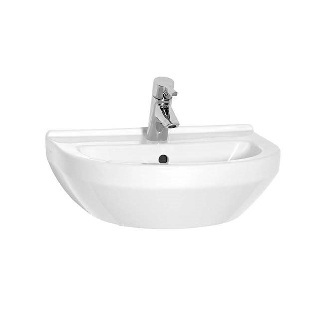 Vitra S50 1 Tap Hole 500mm Washbasin - 5313L003 - 0999 - TAP 'N' SHOWER