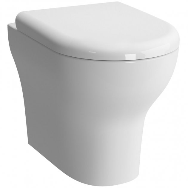 Vitra Zentrum Back to Wall WC Pan Only 355mm - White - 5788L003 - 0075 - TAP 'N' SHOWER
