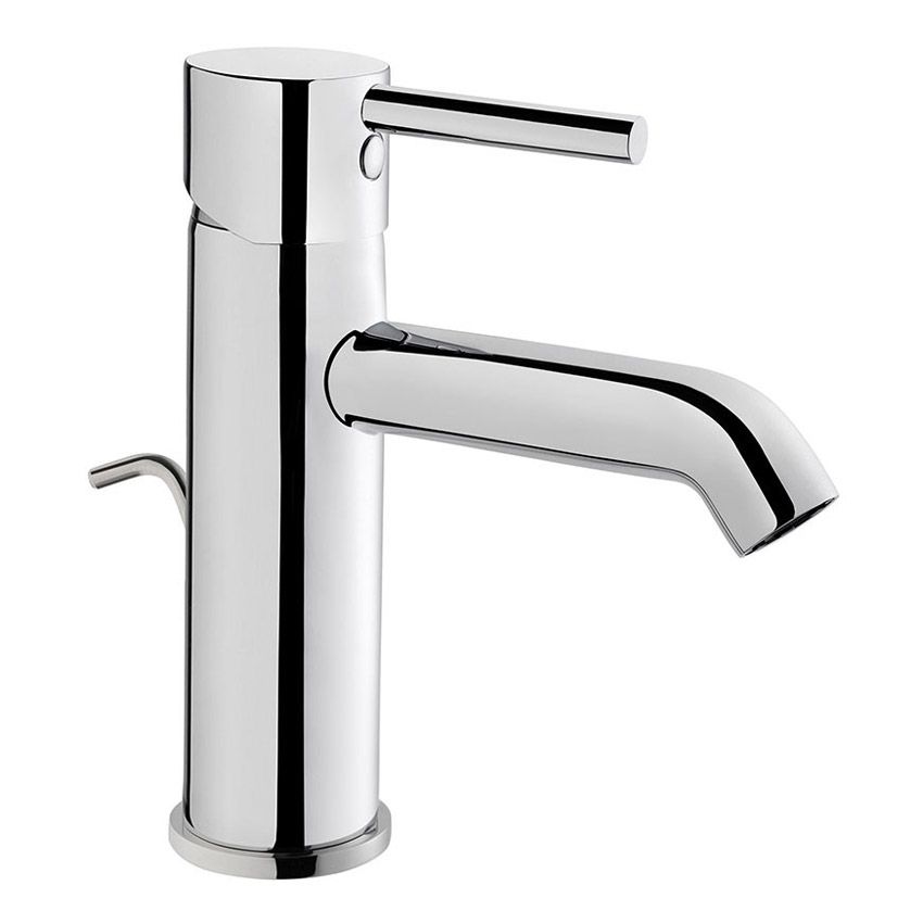 Vitra Minimax Basin Mixer with Pop - Up Waste - Chrome - A41986VUK - TAP 'N' SHOWER