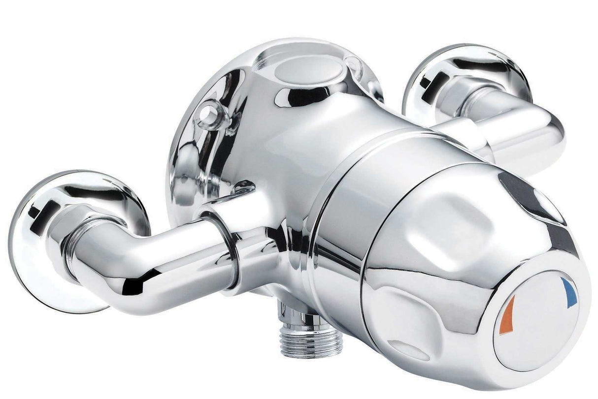 Nuie Club Handle Exposed Sequential Thermostatic Shower Valve - Chrome