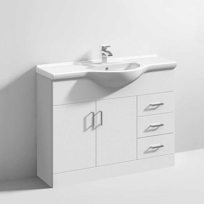 Nuie Mayford Bathroom Vanity Unit with 1 Tap Hole Basin - 1050mm Wide